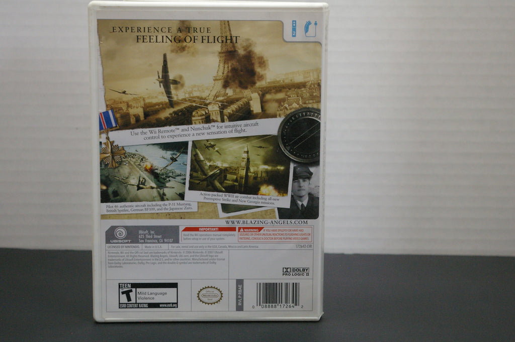 Wii Blazing Angels Squadrons of WWII
