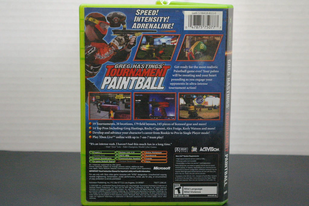 Xbox Greg Hastings' Tournament Paintball