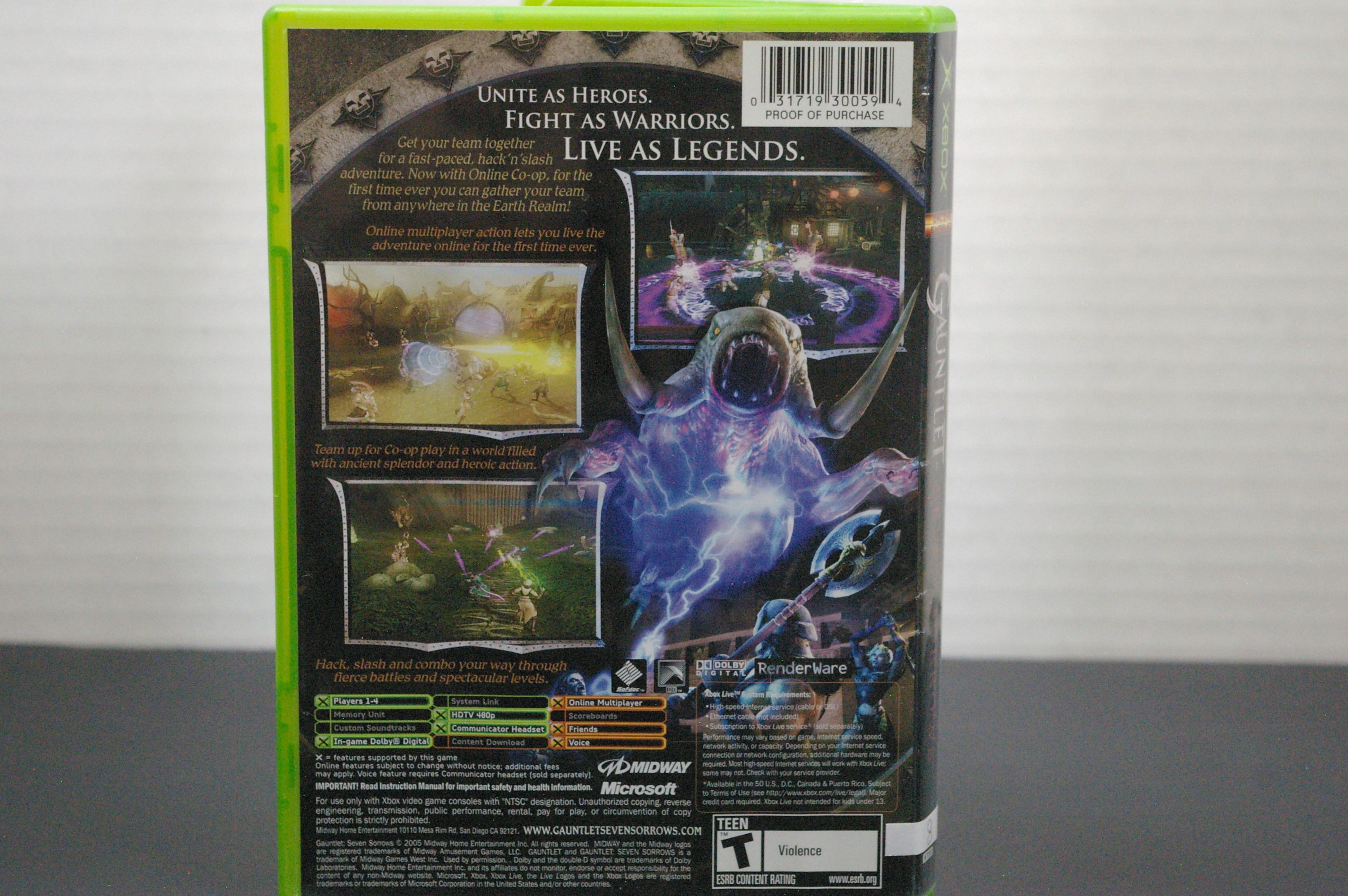 Xbox Gauntlet Seven Sorrows