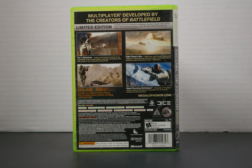 Xbox360 Medal of Honor Limited Edition
