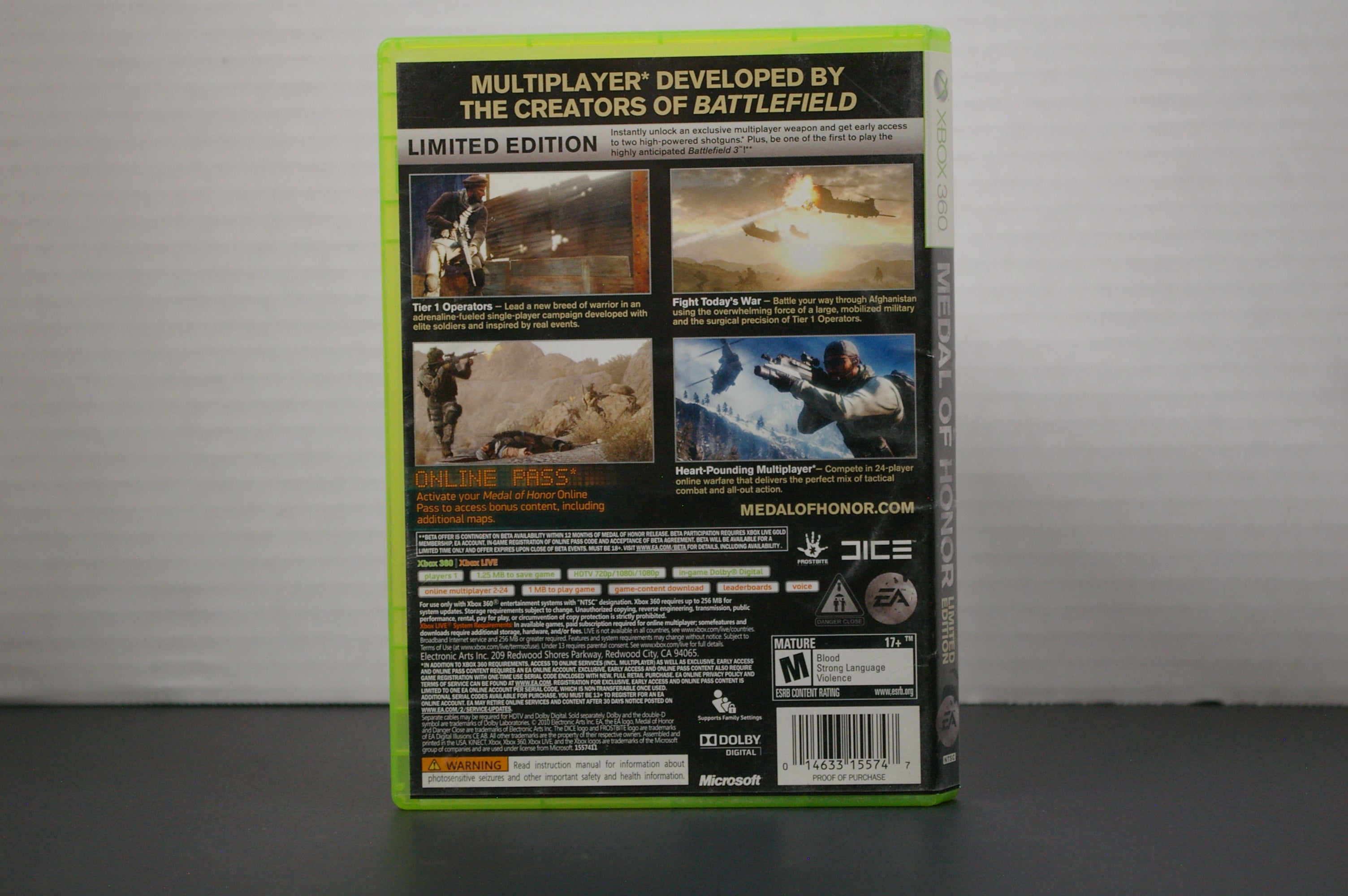 Xbox360 Medal of Honor Limited Edition