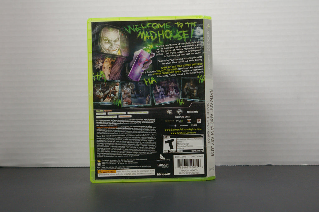 Xbox 360 Batman: Arkham Asylum