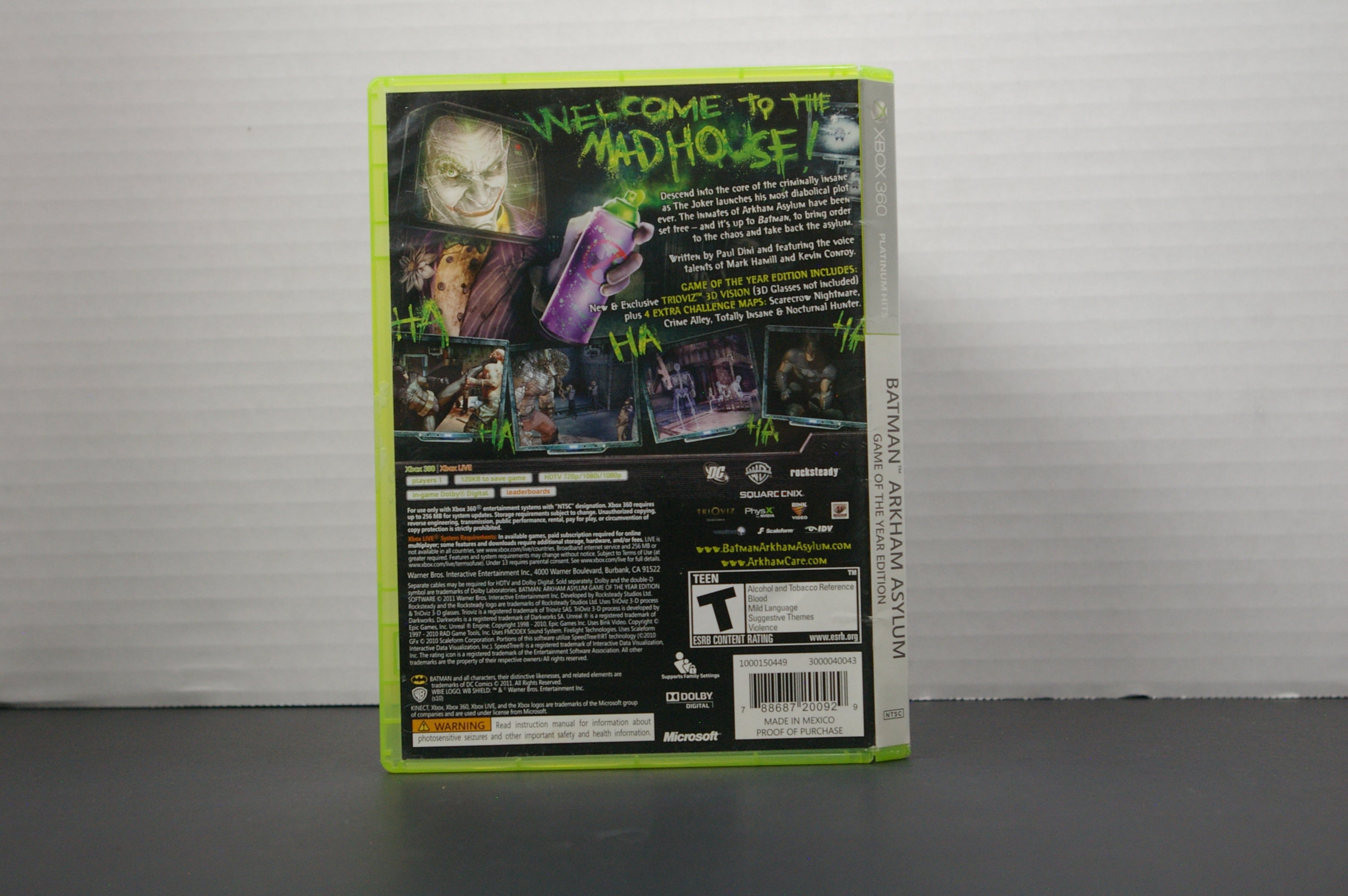 Xbox 360 Batman: Arkham Asylum