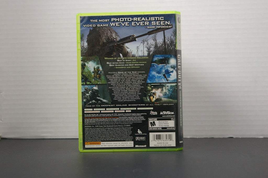 Xbox 360 Call of Duty 4 Modern Warfare