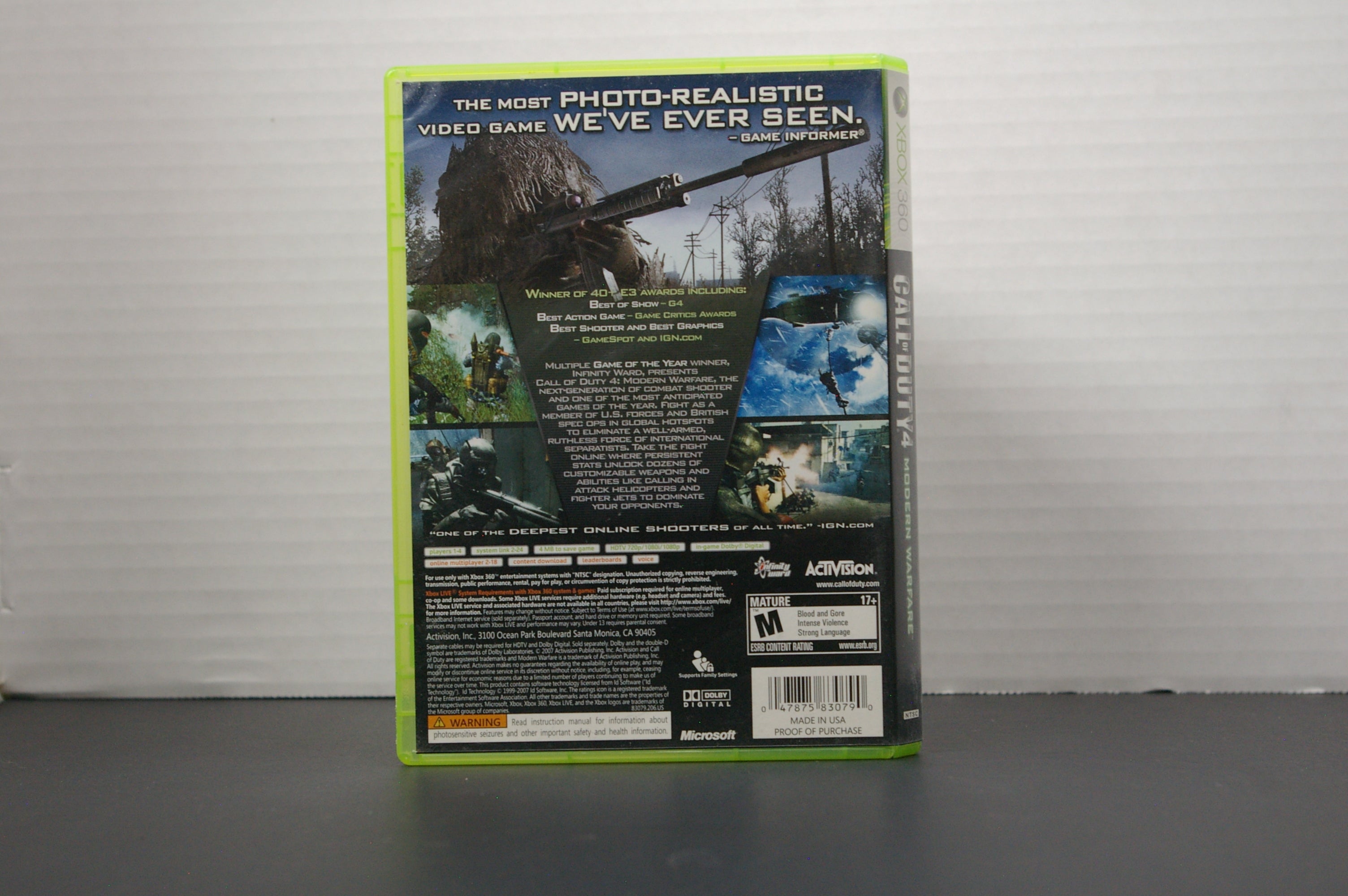 Xbox 360 Call of Duty 4 Modern Warfare