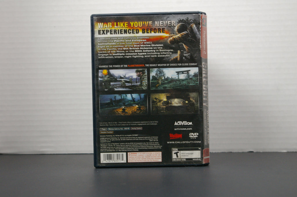 PS2 Call of Duty World at War Final Fronts