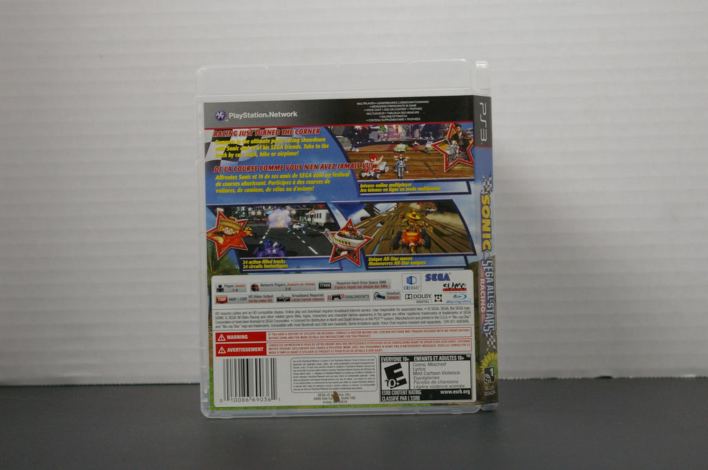 PS3 Sonic Sega All-Stars Racing